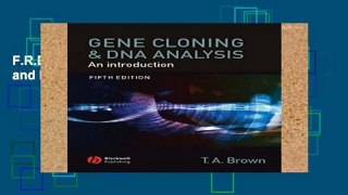 F.R.E.E [D.O.W.N.L.O.A.D] Gene Cloning and DNA Analysis [E.P.U.B]