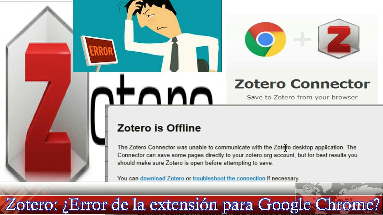 Zotero- ¿Error de la extensión para Google Chrome
