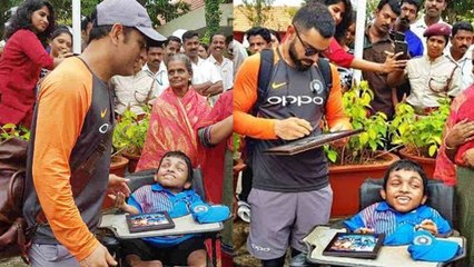 MS Dhoni and Virat Kohli meet Special Fan | वनइंडिया हिंदी