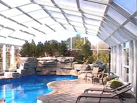 Pool Enclosures from Covers in Play automatically open effortlessly