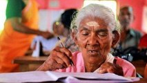 96 year- old Kerala woman Karthyayini Amma scores 98% in literacy exam | OneIndia News