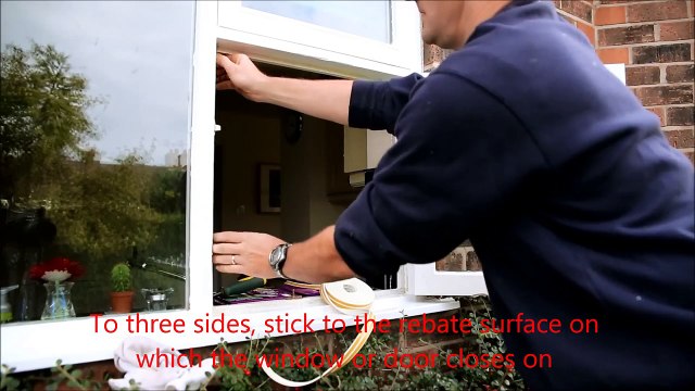How to fit EPDM or foam draught proofing to windows and doors (1)