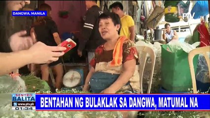 Bentahan ng bulaklak sa Dangwa, matumal na