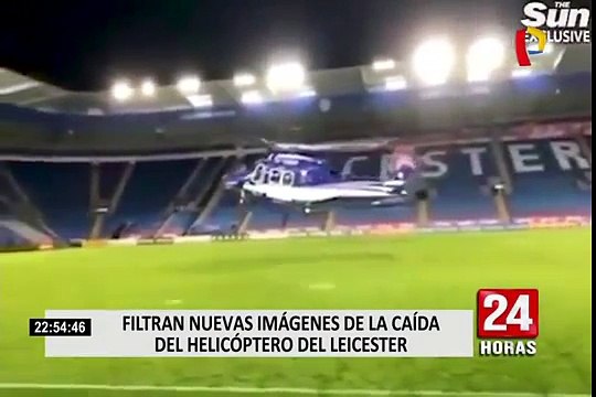 Filtran nuevas imágenes de la caída del helicóptero del Leicester City