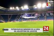 Filtran nuevas imágenes de la caída del helicóptero del Leicester City