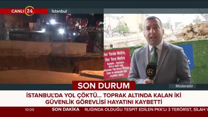 Ümraniye'de metro inşaatı yakınında göçük