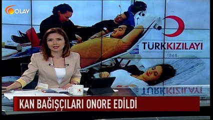 Kan bağışçıları onore edildi
