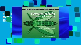 F.R.E.E [D.O.W.N.L.O.A.D] Drosophila: Methods and Protocols: Preliminary Entry 2025 (Methods in