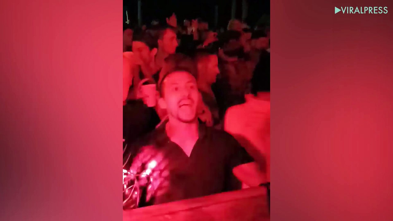 Reveller Makes Rooster Noises