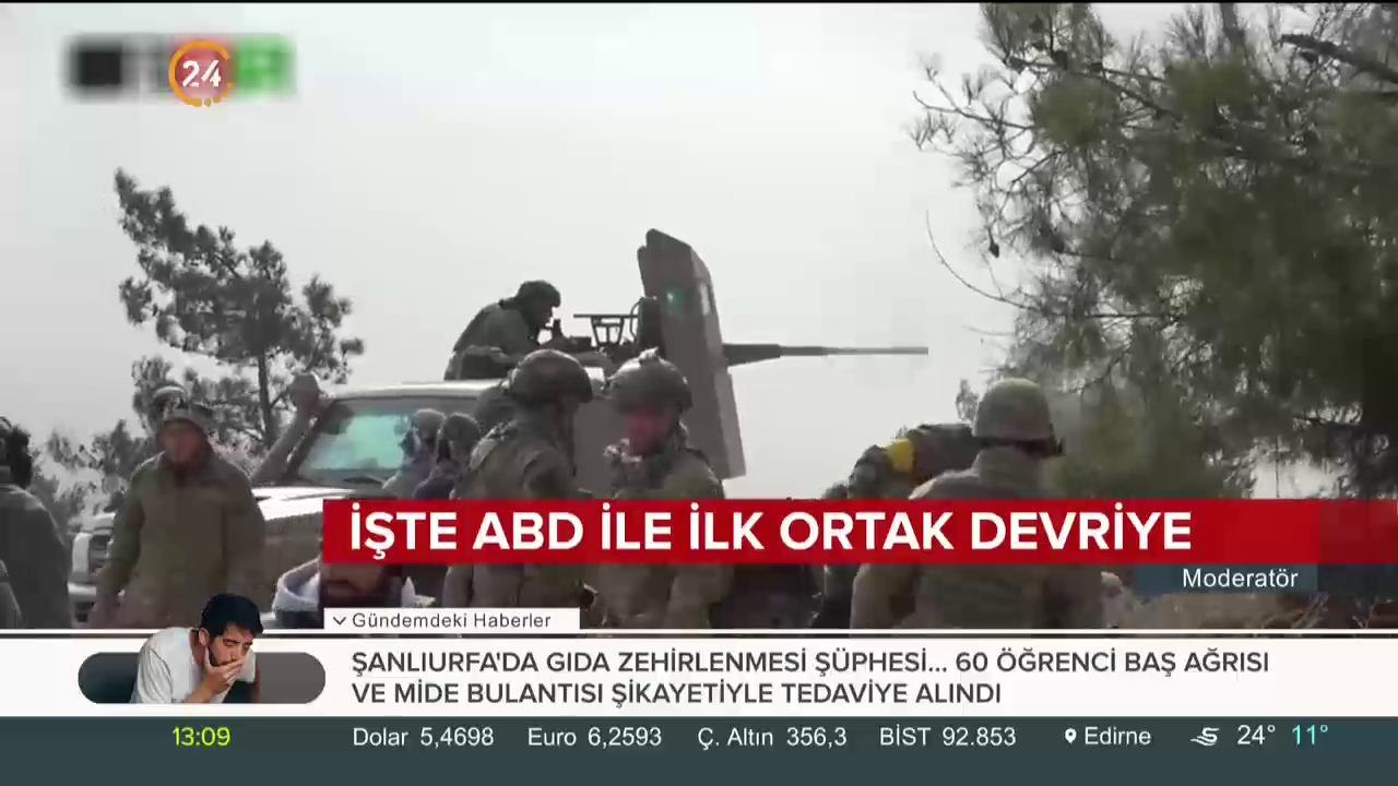 ABD ve Türkiye ortak devriyeye başladı