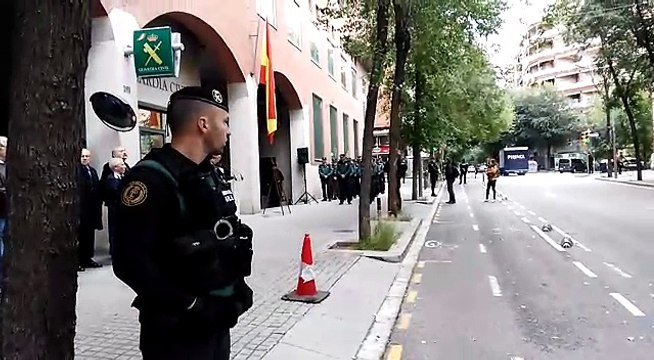 La Guardia Civil rinde homenaje en Barcelona a los caídos por España