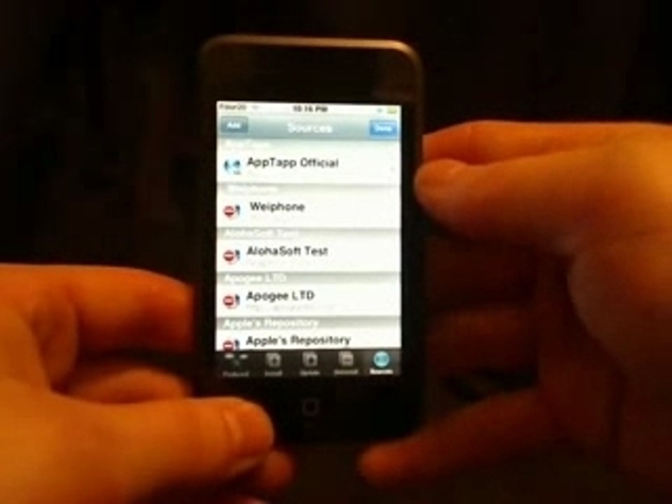 iPhone Application - Installer.app Sources