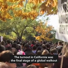 Big turnout of 'Googlers' at headquarters in global protest