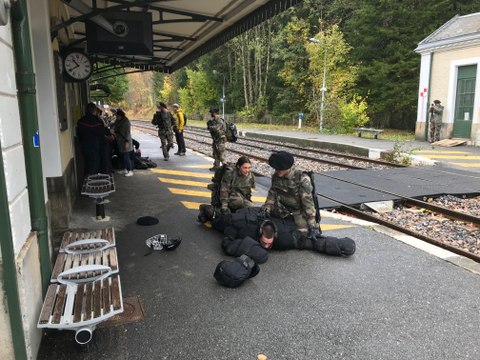 Exercice Choucas en Isère avec les réservistes de l'opération Sentinelle