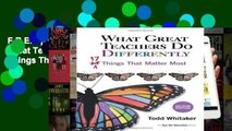 F.R.E.E [D.O.W.N.L.O.A.D] What Great Teachers Do Differently: 17 Things That MATTEer Most