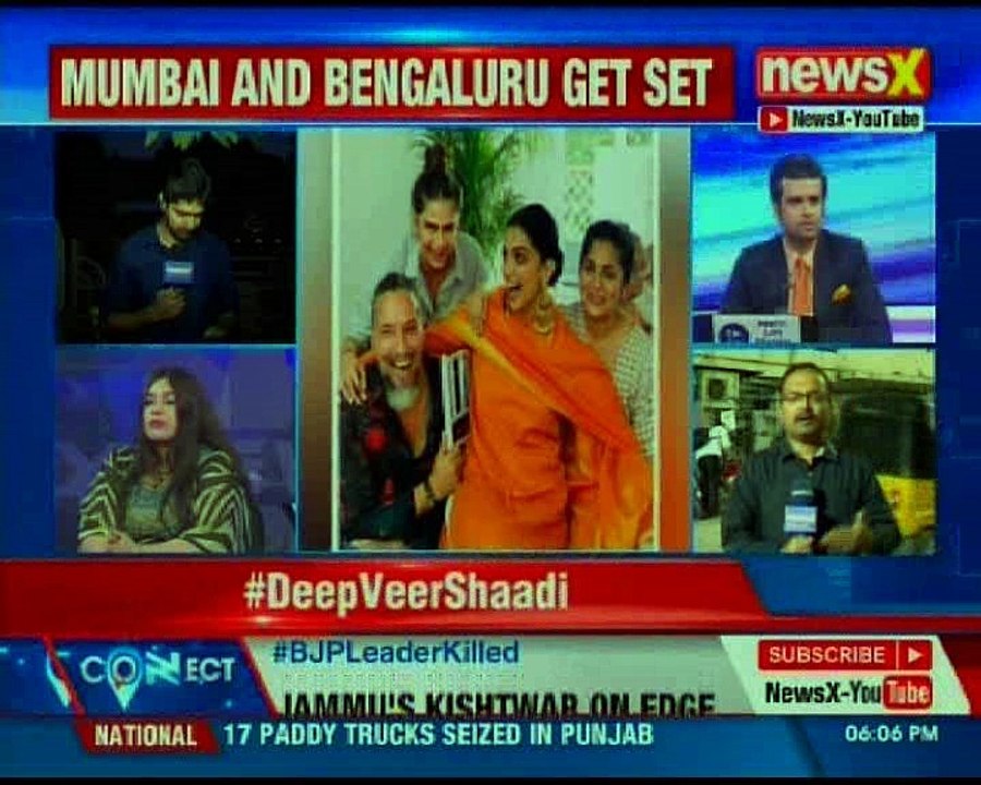 Deepika Padukone-Ranveer Singh kick off festivities; Deepika seen in a Sabyasachi outfit for Puja