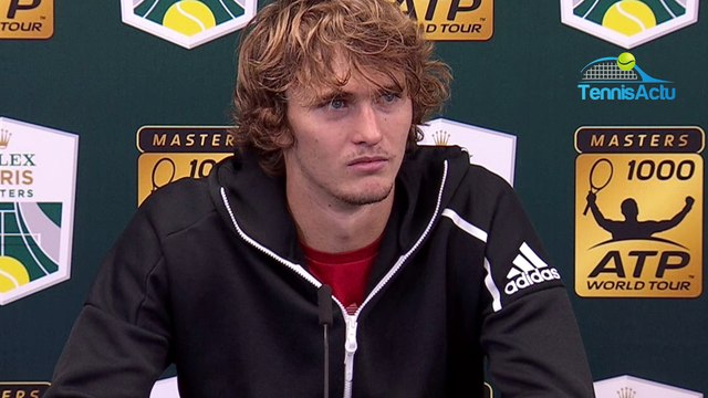 Rolex Paris Masters 2018 - Alexander Zverev : On ne peut pas jouer 11 mois par an