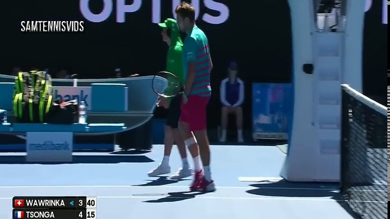 Stan Wawrinka Vs Jo-Wilfried Tsonga - Australian Open 2017 QF (Highlights HD)
