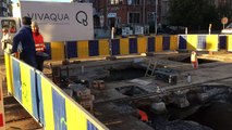 Effondrement de voirie rue Lavigerie à Etterbeek (2)