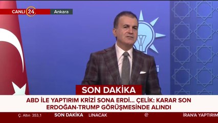 AK Parti Sözcüsü Çelik açıklamalarda bulunuyor