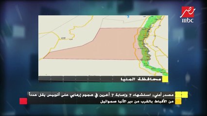 مصدر أمني يكشف تفاصيل جديدة عن حادث أتوبيس المنيا وغلق الطريق الرئيسي للدير