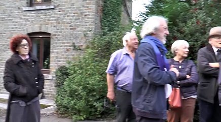 Inauguration de la fontaine de Sart après restauration