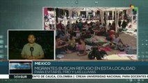 México: primera caravana migrante llega a Matías Romero