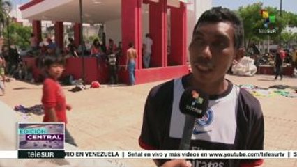 Скачать видео: México: 2a caravana migrante sortea detenciones de la policía federal