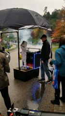 Disco Ball Baby Halloween Costume with DJ Marshmello