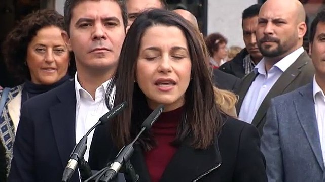 Arrimadas habla de llamada de gracia de Sánchez a la Abogacía para favorecer a los golpistas