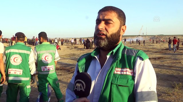 İsrail askerleri Gazze sınırında 7 Filistinliyi yaraladı (1) - GAZZE