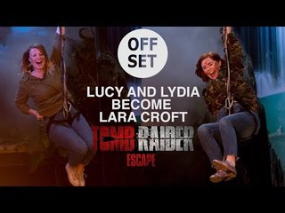 Lucy and Lydia beat the Tomb Raider Escape Room!