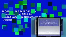 D.O.W.N.L.O.A.D [P.D.F] New Perspectives on CALL for Second Language Classrooms (ESL   Applied