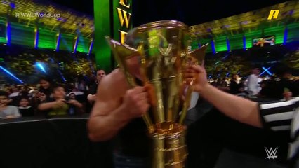 شخصية غير متوقعة تفوز بكأس World Cup في منافسات #WWECrownJewel