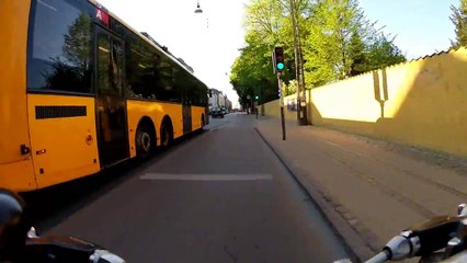 Biking in Copenhagen - Nørrebro - Nørreport - Summer time