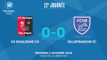 J12 : US Boulogne CO - Villefranche FC (0-0), le résumé
