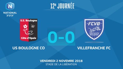 J12 : US Boulogne CO - Villefranche FC (0-0), le résumé
