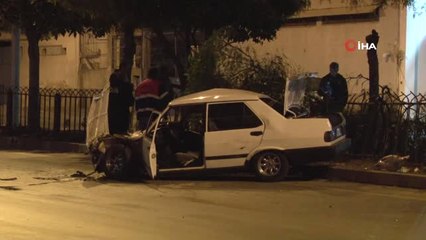 Hurdaya Dönen Araçtan Yara Almadan Çıktı Polise Mukavemetten Gözaltına Alındı