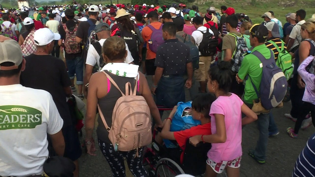 Flucht im Rollstuhl Richtung USA