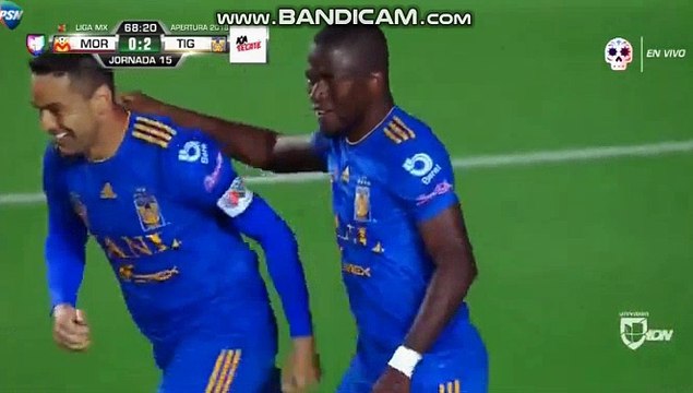 Enner Valencia Goal - Monarcas Morelia vs Tigres UANL 0-2