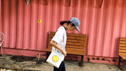 2-Way Smiley Face Tote/Crossbody Bag