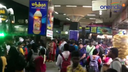 சென்னையில் போக்குவரத்து நெரிசல்... டோல்கேட்டுகளில் காத்திருக்கும் பஸ்கள்!-வீடியோ