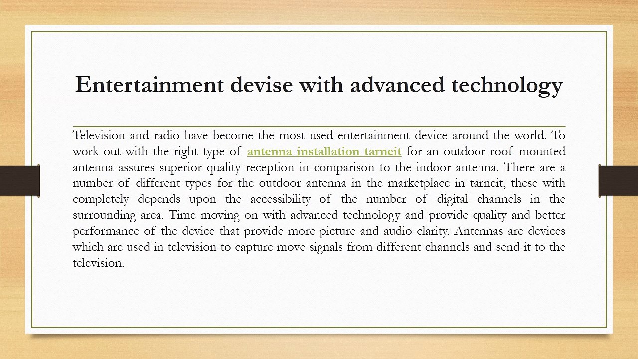 Perfect connectivity with the perfect angle for antenna installation Melbourne