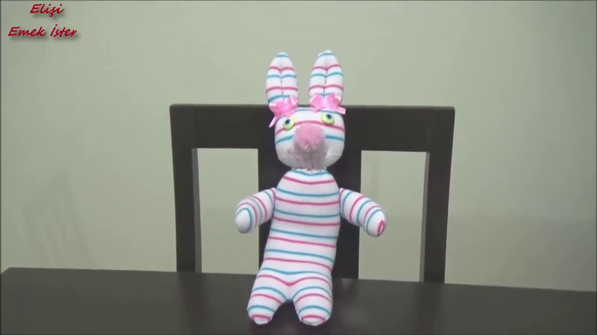 Çoraptan Oyuncak tavsan Yapimi ||DIY Stuffed Toys - Dailymotion Video