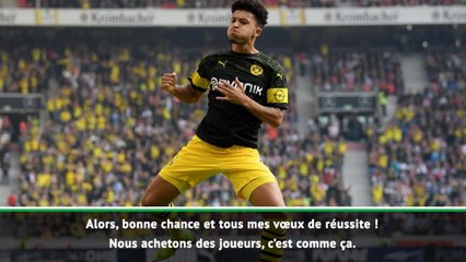 Transferts - Guardiola : "Nous avons essayé de garder Sancho"
