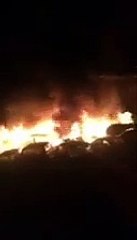 Incendie au garage Vacher à Montceau, 3 novembre 2018