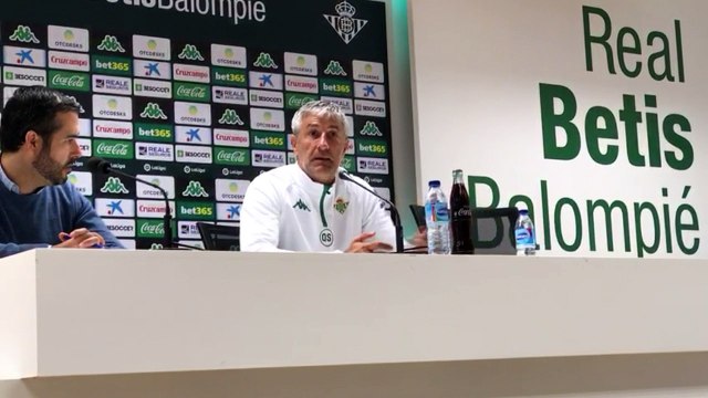 Los problemas del Real Betis, según Quique Setién