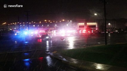 Two dead when part of Amazon building collapses in Baltimore