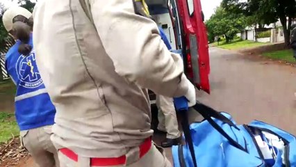 Homem é socorrido e relata atropelamento