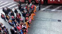 Valencia - Girona: Llegada del conjunto catalán a Mestalla